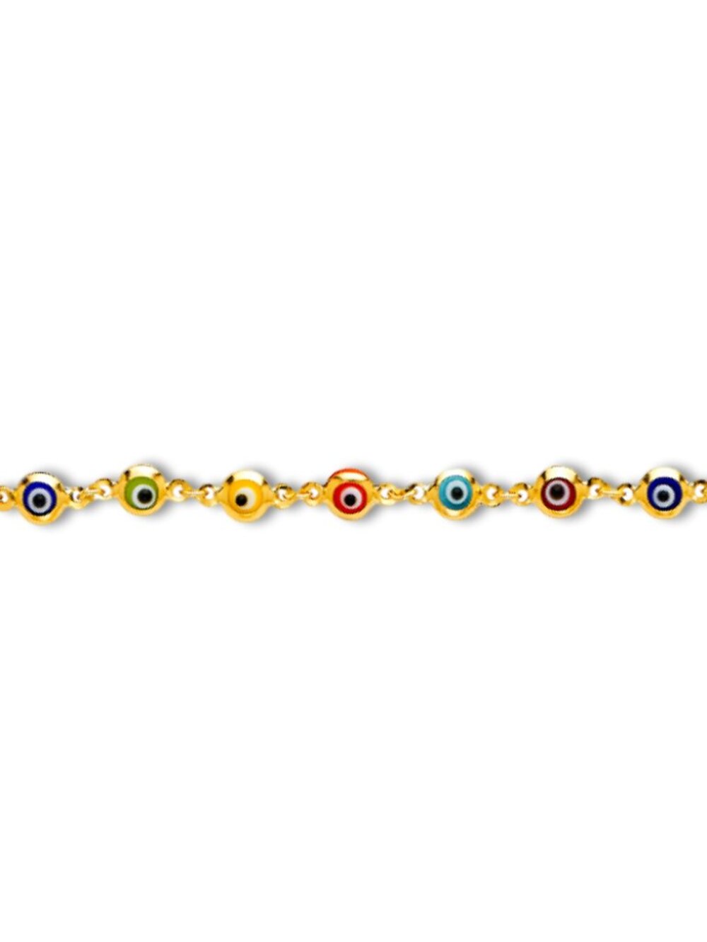 14K Gold Mixed Color Evil Eye Protection Bracelet By Tehrani Jewelry